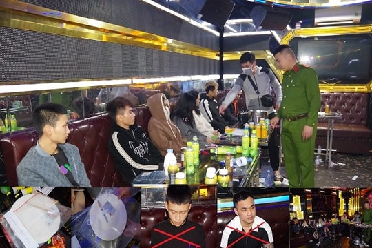 Mở "tiệc" ma túy tại quán karaoke, 16 nam thanh nữ tú bị bắt