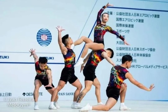 Đội tuyển Aerobic Việt Nam giành HCV World Cup 2023