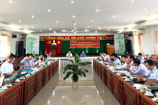 Bộ trưởng Bộ Tư pháp làm việc với Sở Tư pháp An Giang