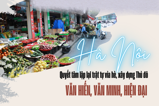 Hà Nội quyết tâm lập lại trật tự vỉa hè, xây dựng Thủ đô văn hiến, văn minh, hiện đại