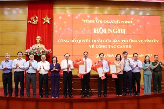 Điều động, bổ nhiệm nhân sự chủ chốt tỉnh Quảng Ninh