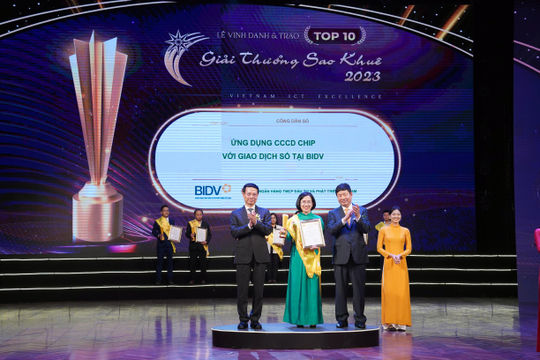 09 sản phẩm công nghệ thông tin của BIDV đạt giải Sao Khuê 2023