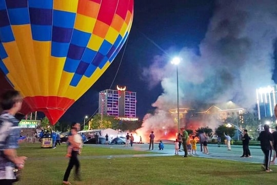 Tuyên Quang: Nổ khinh khí cầu, 5 người bị thương