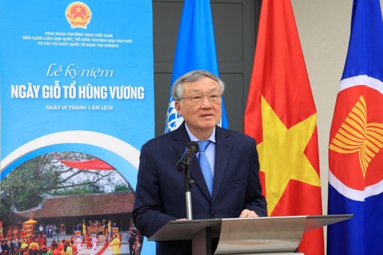 Chánh án Nguyễn Hòa Bình dự Lễ kỷ niệm ngày Giỗ Tổ Hùng Vương tại Geneva, Thụy Sỹ