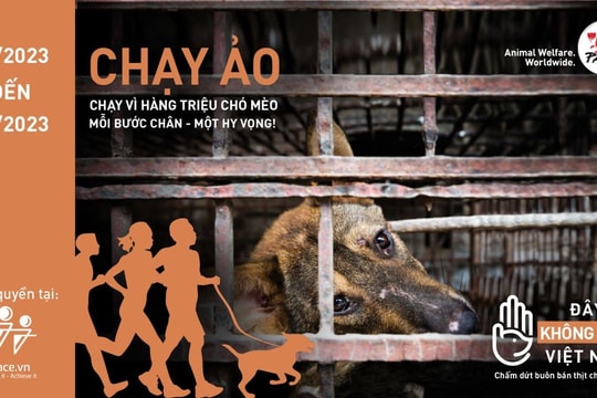 Phát động giải chạy trực tuyến tuyên truyền chấm dứt tình trạng buôn bán thịt chó, mèo