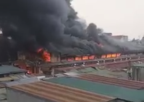 Đăk Lăk: Cháy lớn ở chợ trung tâm huyện Ea Súp