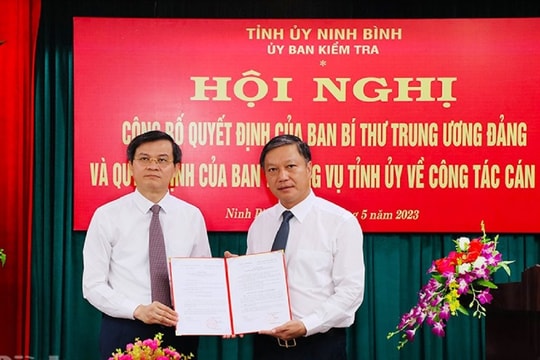 Ban Bí thư chuẩn y Chủ nhiệm Ủy ban Kiểm tra Tỉnh ủy Ninh Bình