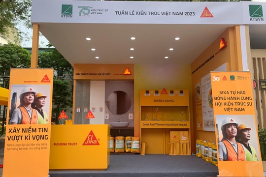 Sika mang giải pháp chống nóng - chống thấm đến tuần lễ Triển lãm Kiến trúc Việt Nam 2023