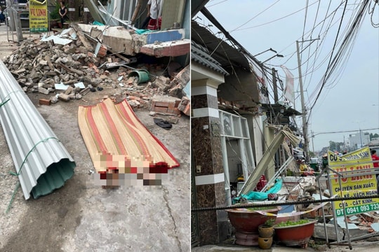 Sập tường nhà đang sửa chữa, một phụ hồ bị đè chết
