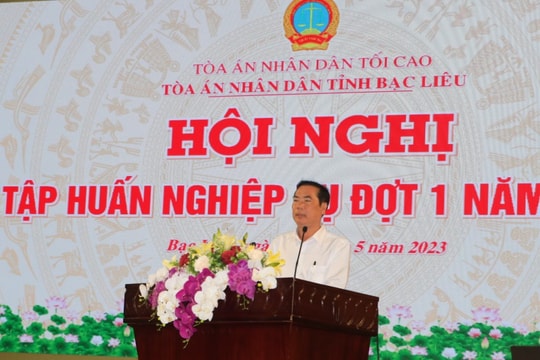 TAND tỉnh Bạc Liêu tổ chức hội nghị tập huấn công tác nghiệp vụ