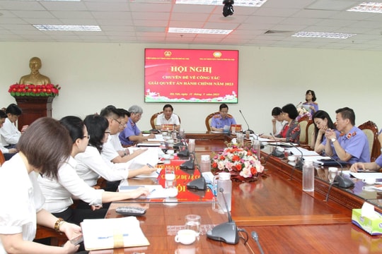 Hội nghị chuyên đề về công tác giải quyết án hành chính và ký quy chế phối hợp