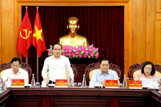 Tỉnh Lạng Sơn họp bàn về công tác quy hoạch