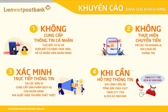 Lienvietpostbank liên tiếp ngăn chặn nhiều vụ lừa đảo lên tới hàng tỷ đồng
