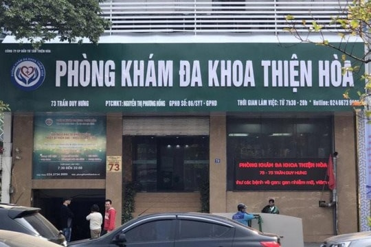 Phòng khám Đa khoa Thiện Hòa bị đình chỉ hoạt động 3 tháng