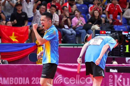 Bảng tổng sắp huy chương SEA Games 32 ngày 14/5: Bóng bàn giải cơn "khát vàng" sau 24 năm chờ đợi
