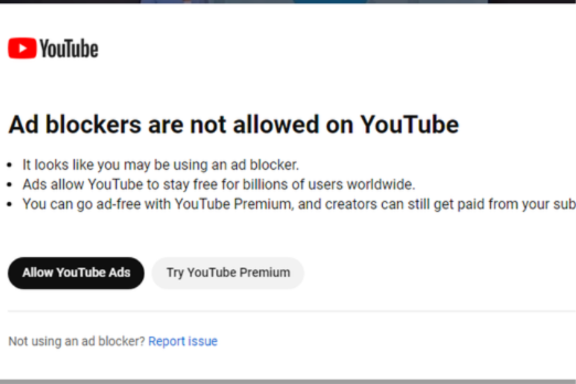YouTube thử nghiệm cấm các phần mềm chặn quảng cáo