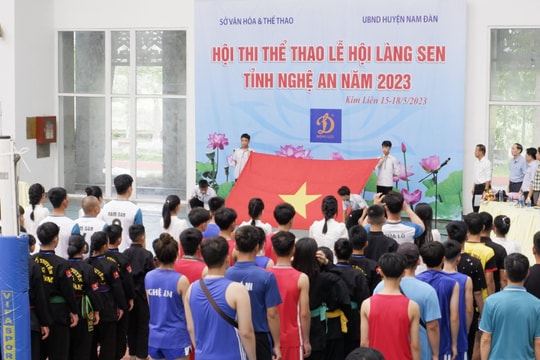Khai mạc Hội thi thể thao Lễ hội Làng Sen 2023