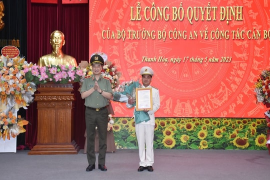 Thượng tá Lê Ngọc Anh được bổ nhiệm làm PGĐ Công an tỉnh Thanh Hóa