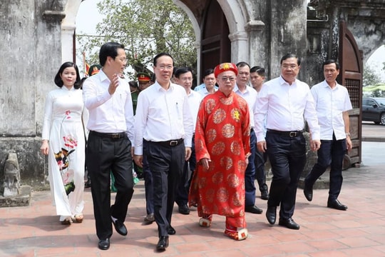 Chủ tịch nước Võ Văn Thưởng về thăm và làm việc tại Nam Định