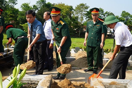 TT- Huế: Truy điệu và an táng 16 hài cốt liệt sĩ hy sinh ở nước bạn Lào