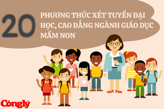 20 phương thức tuyển sinh ngành Giáo dục Mầm non