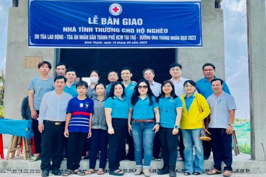 TAND TP.HCM bàn giao nhà tình thương cho hộ nghèo ở Bến Tre