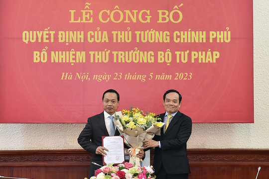 Công bố quyết định bổ nhiệm Thứ trưởng Bộ Tư pháp