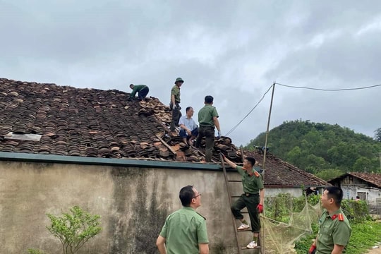 Cao Bằng: Khắc phục hậu quả do mưa dông, lốc xoáy gây ra