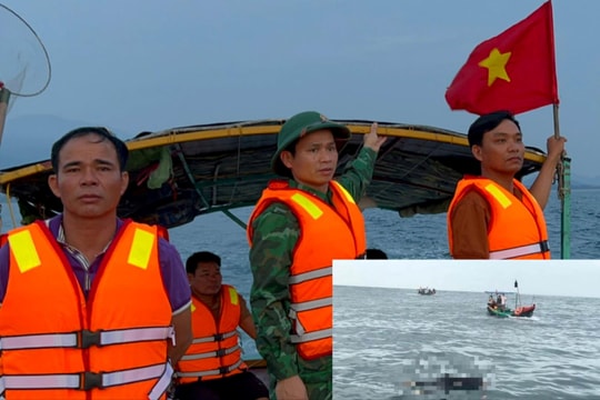 Tìm thấy thi thể một trong hai ngư dân mất tích trên biển