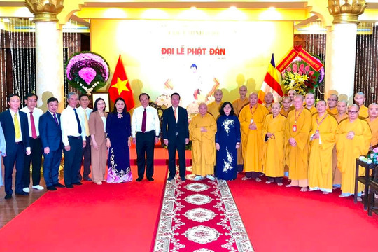 Chủ tịch nước Võ Văn Thưởng chúc mừng Đại lễ Phật đản tại TP.HCM