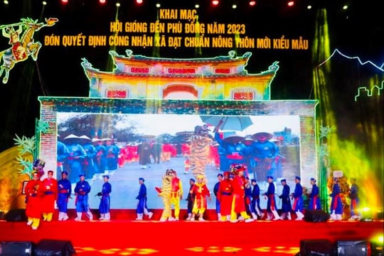 Khai mạc lễ hội Gióng đền Phù Đổng và đón Bằng công nhận NTM kiểu mẫu
