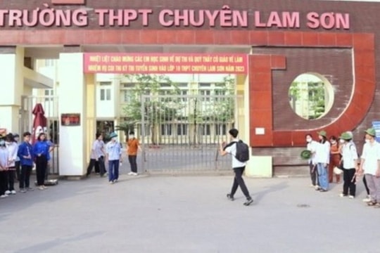 Thanh Hóa: 1.430 thí sinh dự thi vào Trường THPT chuyên Lam Sơn