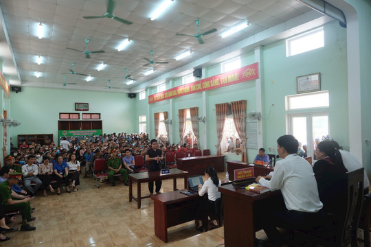 TAND huyện Nghĩa Đàn (Nghệ An): Xét xử lưu động 2 vụ án về ma túy