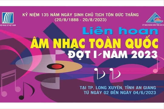 Tổ chức Liên hoan Âm nhạc toàn quốc đợt I - năm 2023 tại An Giang