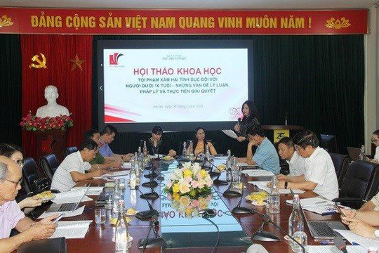 Tội phạm xâm hại tình dục đối với người dưới 16 tuổi - Những vấn đề lý luận, pháp lý và thực tiễn giải quyết