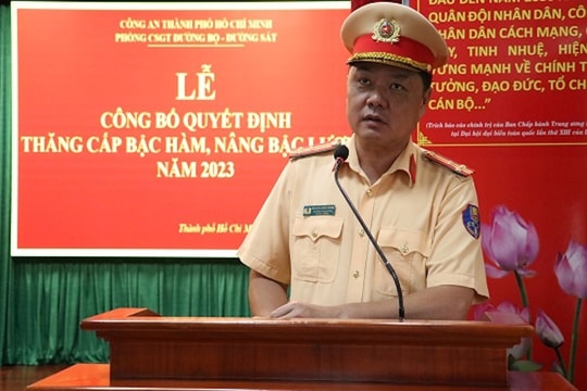 Trưởng phòng CSGT Công an TP.HCM làm Trưởng Công an TP. Thủ Đức