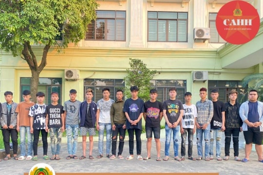 Khởi tố 15 thanh, thiếu niên gây rối trật tự công cộng
