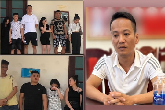 Thanh Hoá: Bắt quả tang 12 đối tượng tổ chức sử dụng trái phép ma túy