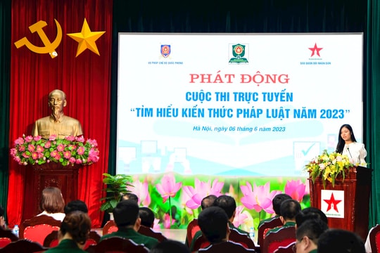 Cuộc thi trực tuyến “Tìm hiểu kiến thức pháp luật năm 2023” trên Báo Quân đội nhân dân