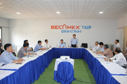 Kiểm tra tiến độ dự án Khu công nghiệp Becamex VSIP