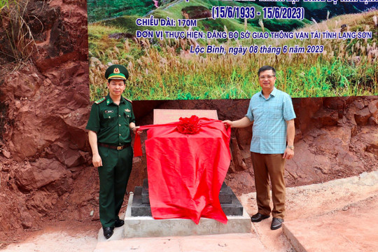 Lạng Sơn: Khánh thành đường kiểm tra cột mốc giới 1228