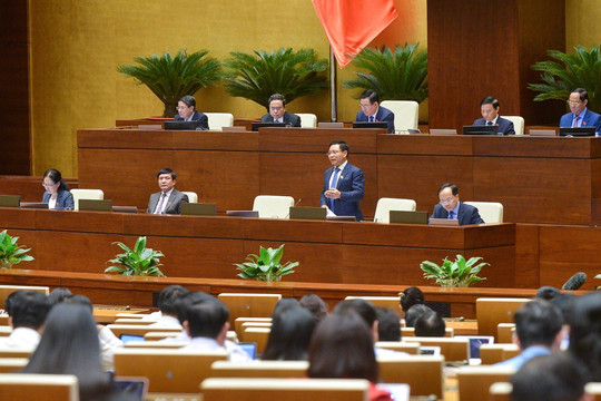 [TRỰC TIẾP] Quốc hội chất vấn Bộ trưởng Bộ GTVT và Phó Thủ tướng Chính phủ Lê Minh Khái
