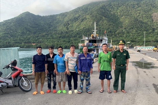 6 ngư dân được cứu vớt kịp thời khi bị đâm tàu trên biển Côn Đảo