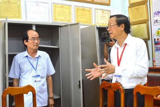 Bộ GDĐT kiểm tra công tác chuẩn bị thi tốt nghiệp THPT tại Cà Mau