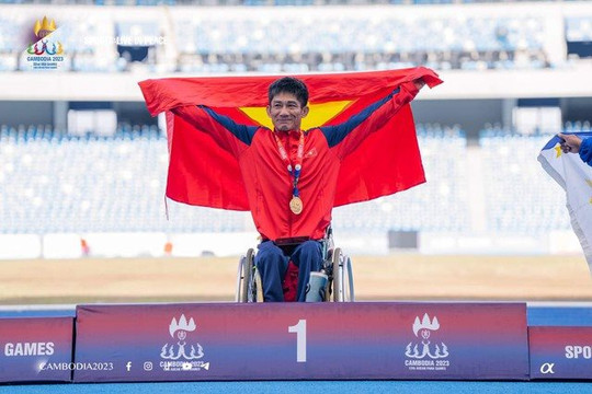 Đoàn Việt Nam hoàn thành xuất sắc chỉ tiêu tại ASEAN Para Games 12