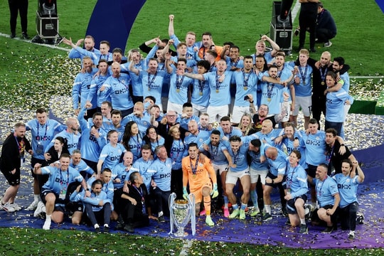 Man City hoàn tất cú ăn ba lịch sử khi vô địch Champions League