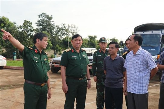 Đoàn công tác Bộ Quốc phòng kiểm tra hiện trường vụ dùng súng tấn công ở Đắk Lắk