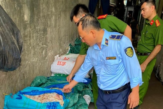 Hà Nội: Phát hiện gần 1 tấn cánh gà đông lạnh không rõ nguồn gốc