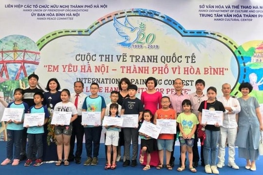 Phát động cuộc thi vẽ tranh thiếu nhi quốc tế “Em yêu Hà Nội - thành phố vì hòa bình” năm 2023