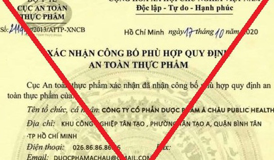 Cảnh báo việc sử dụng giấy tờ giả mạo để quảng cáo bán sản phẩm Thyroid Medication